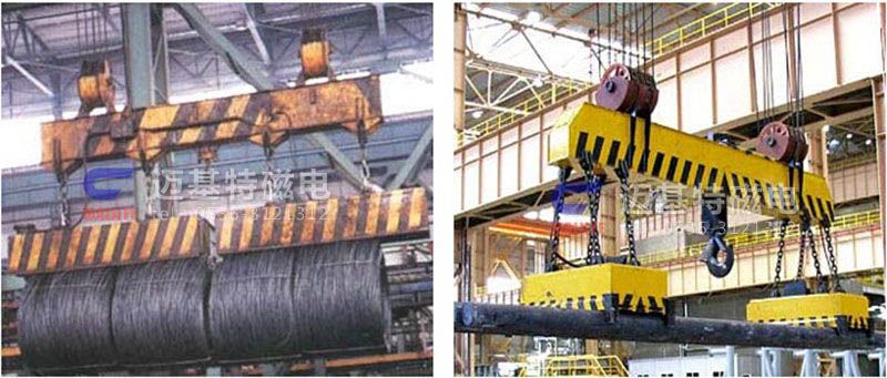 MW12系列、MW15系列吊運(yùn)捆扎螺紋鋼、圓鋼用起重電磁鐵